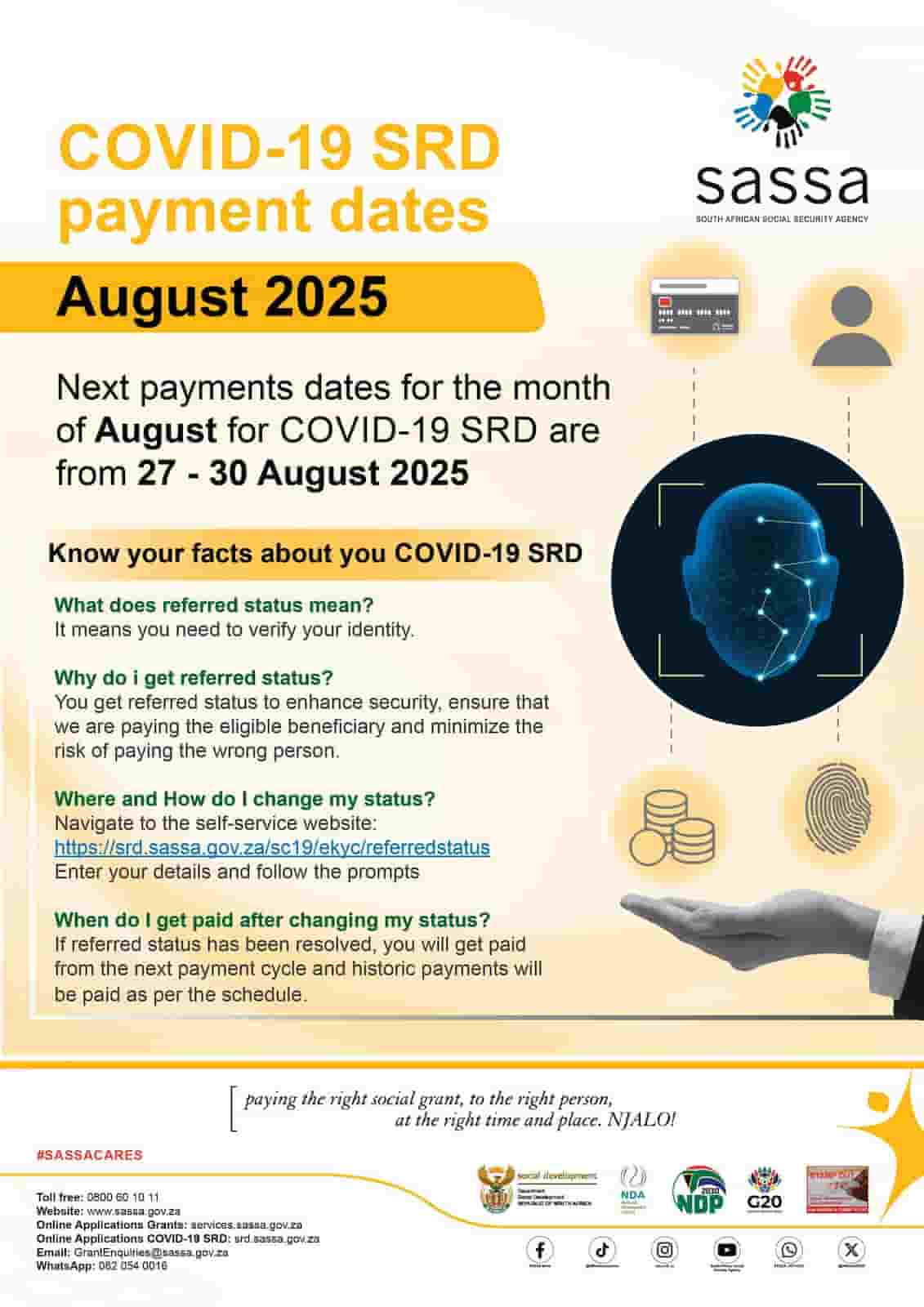SRD R370 Grant Payment Window - October 2026