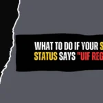 What to Do If Your SRD Grant Status Says "UIF Registered"? fix "UIF Registered" error on sassa srd status